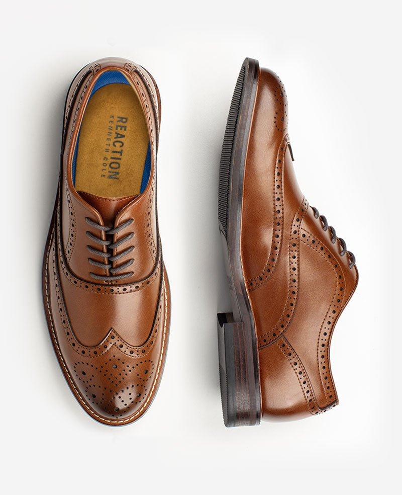 Shop REACTION Lance Brogue Oxford – Cognac Men Shop REACTION Lance Brogue Oxford – Cognac Men