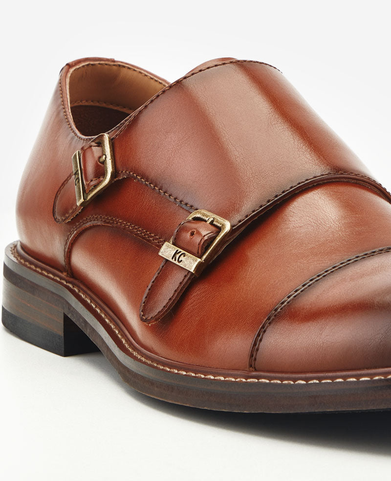 Kenneth Cole - REACTION - Leland Monk Strap Cap Toe Oxford MENS SLIP-ON for Men
