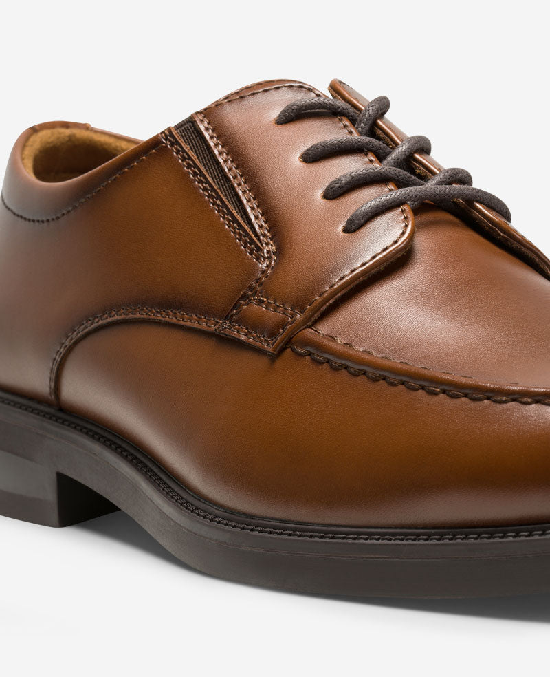 Kenneth Cole REACTION Oxford con cordones para hombre, Marrón (Coñac), 44 EU Kenneth Cole REACTION Oxford con cordones para hombre, Marrón (Coñac), 44 EU
