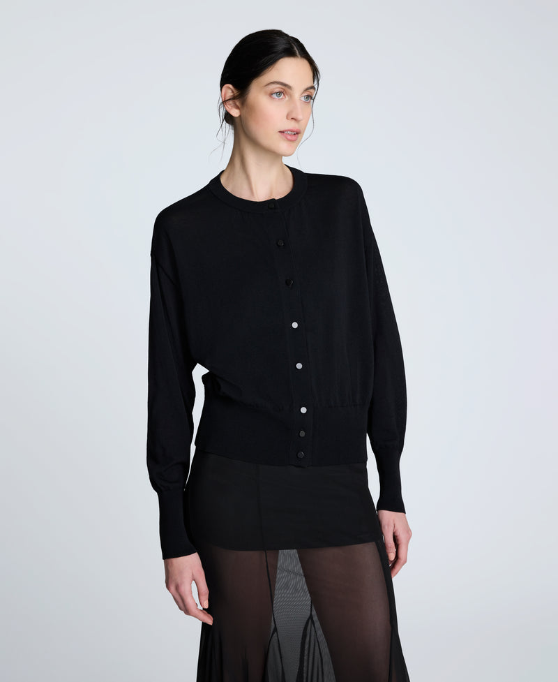 Kenneth Cole - Long Sleeve Button Front Cardigan  for Women