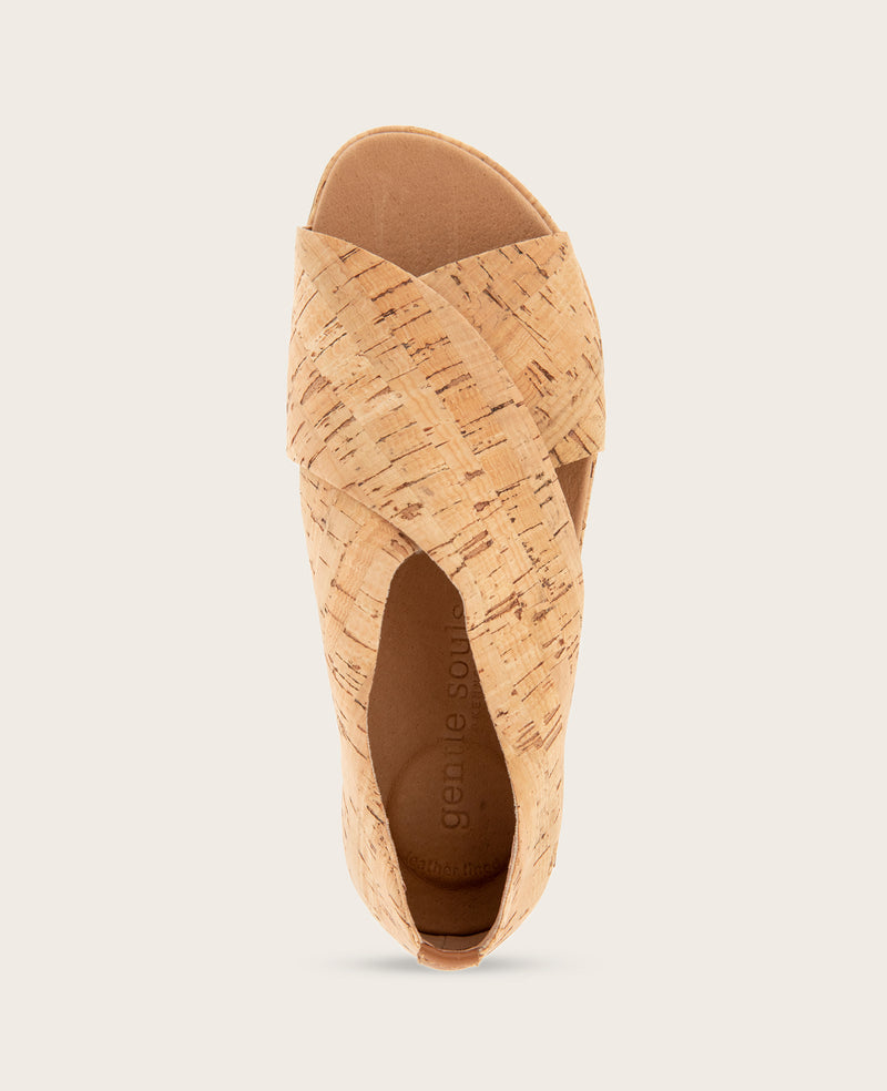 Kenneth Cole - GENTLE SOULS - Laniey X-Band Cork Sandal WOMENS SANDAL for Women