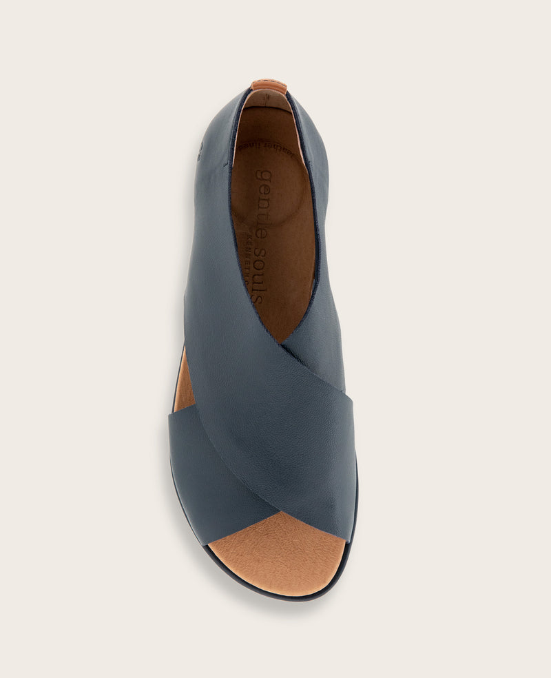 Kenneth Cole - GENTLE SOULS - Laniey Knit X-Band Leather Sandal WOMENS SANDAL for Women