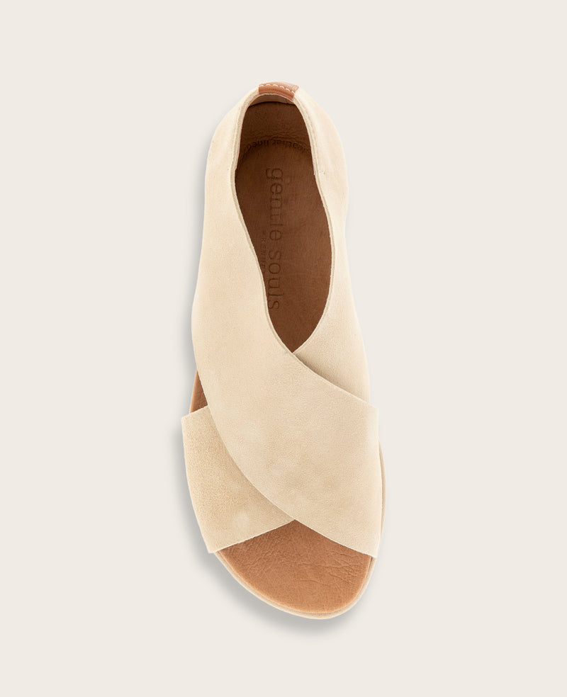 Kenneth Cole - GENTLE SOULS - Leslie X Band Leather Tread Sole Sandal WOMENS SANDAL for Women