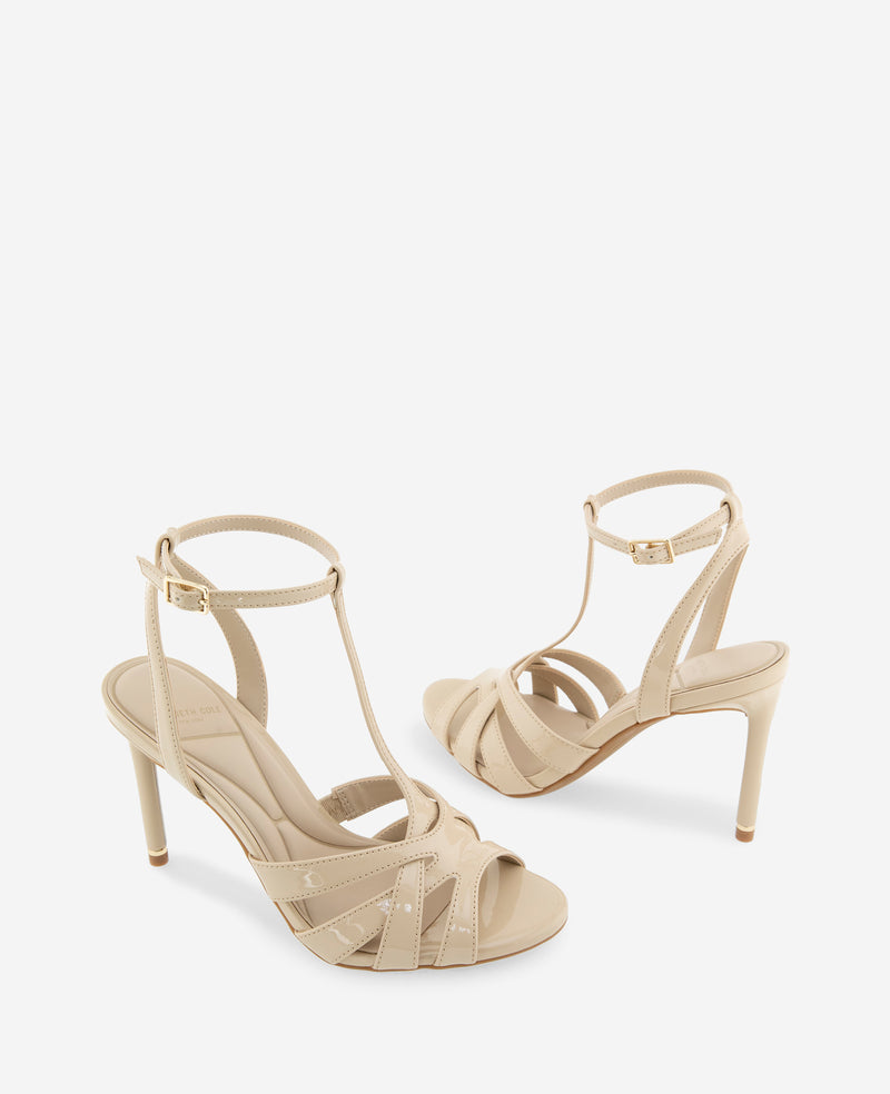 Kenneth Cole - Liona Patent T-Strap Heel WOMENS HEELS for Women