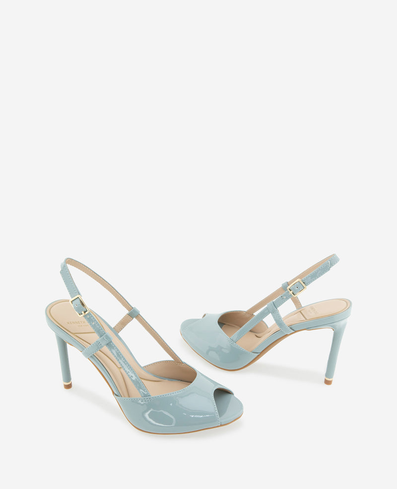 Kenneth Cole - Londyn Patent Peep Toe Heel WOMENS HEELS for Women