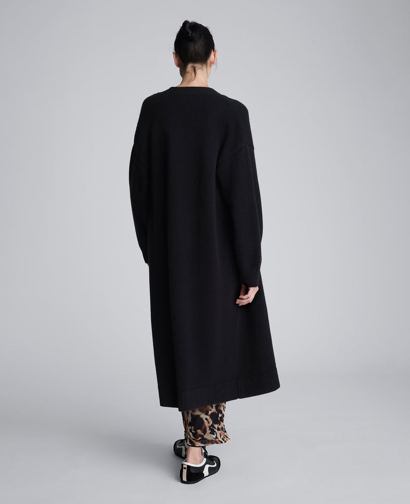 Kenneth Cole Women's Button Front Long Cardigan, Black, Small Kenneth Cole Women's Button Front Long Cardigan, Black, Small