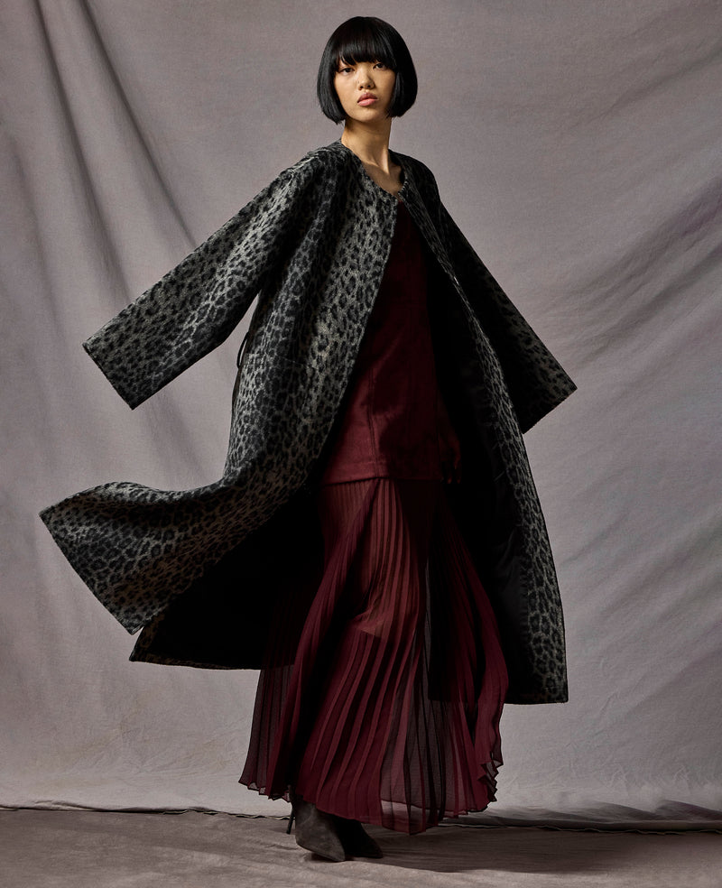 Kenneth Cole - Jewel Neck Long Wool Wrap Coat WOMENS OUTERWEAR for Women