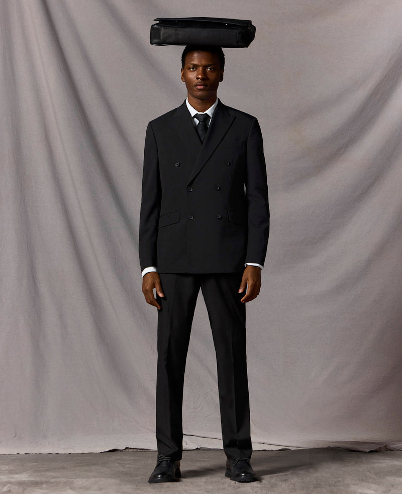 Kenneth Cole - Ready Flex Slim-Fit Double-Breasted Suit MENS NESTED SUIT for Men