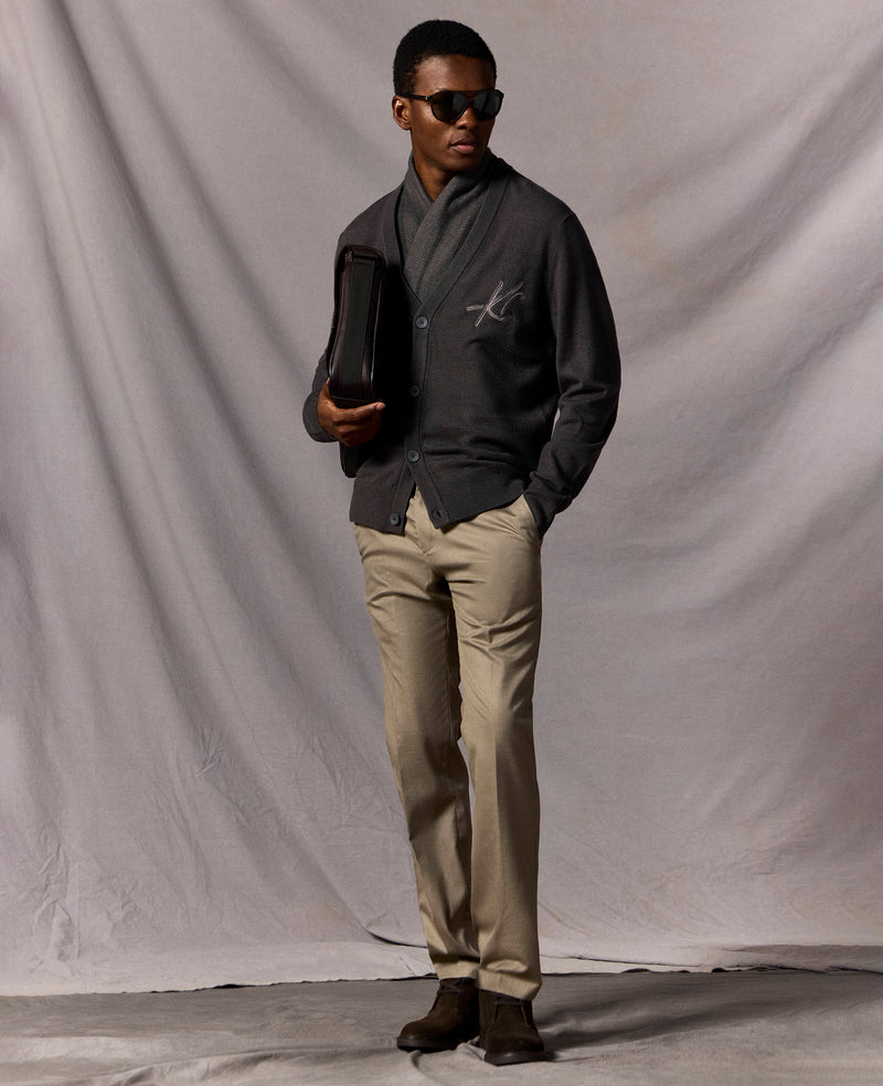 Kenneth Cole - Logo Cardigan MENS SWEATER for Men