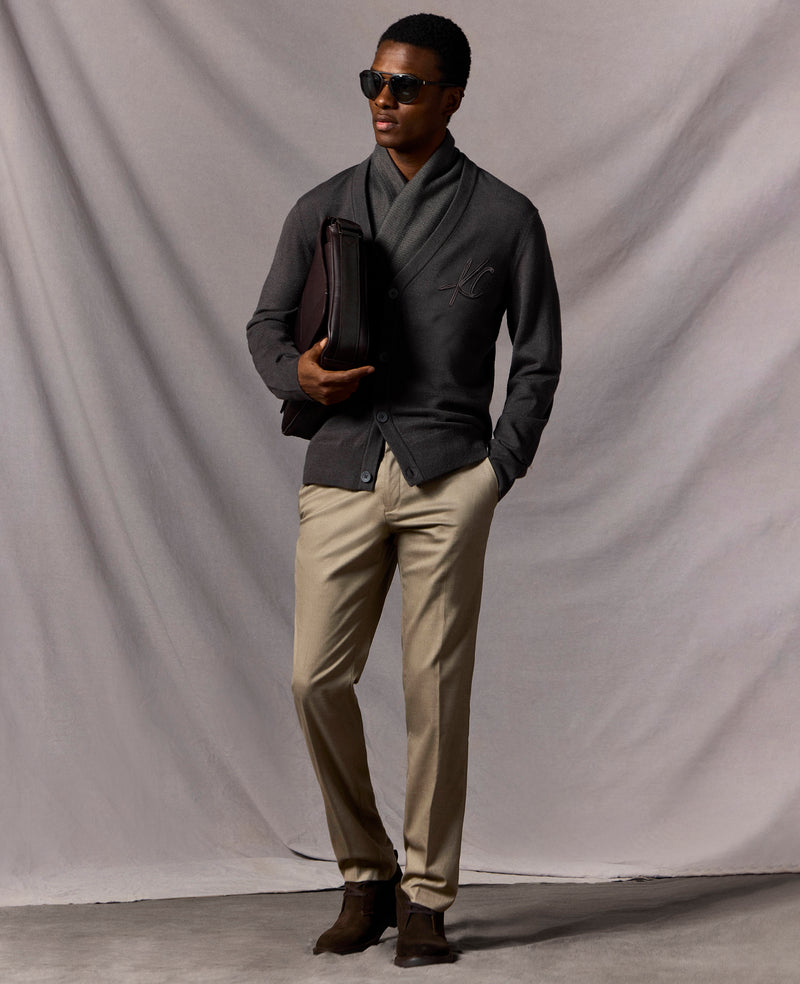 Kenneth Cole - Logo Cardigan MENS SWEATER for Men