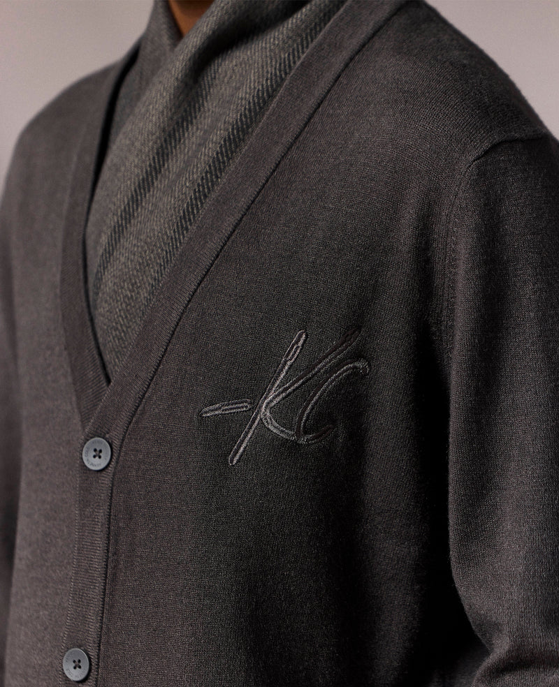 Kenneth Cole - Logo Cardigan MENS SWEATER for Men