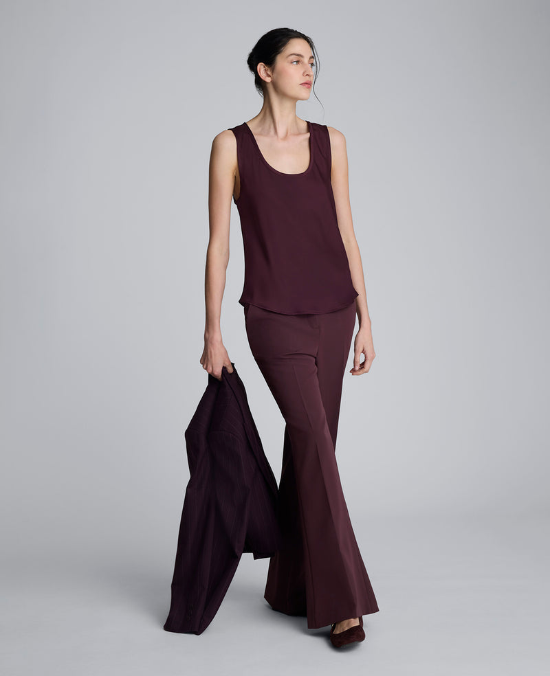 Kenneth Cole - Luxe Twill Flare Leg Pant WOMENS PANTS for Women