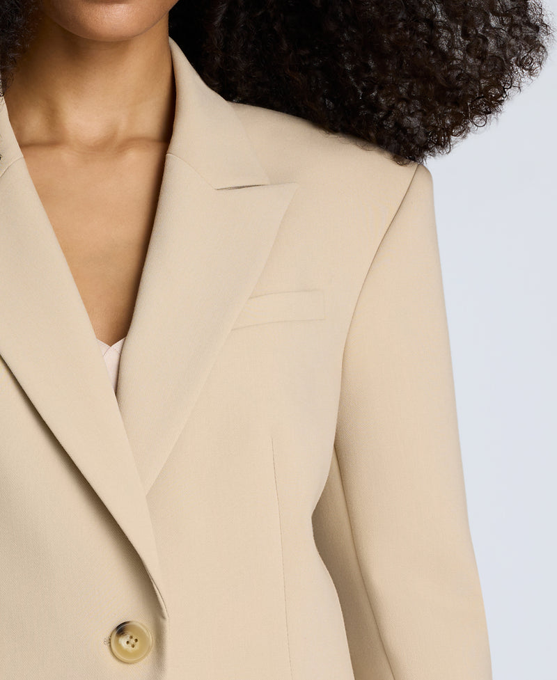 Kenneth Cole - Luxe Twill Slim One Button Jacket WOMENS JACKET for Women