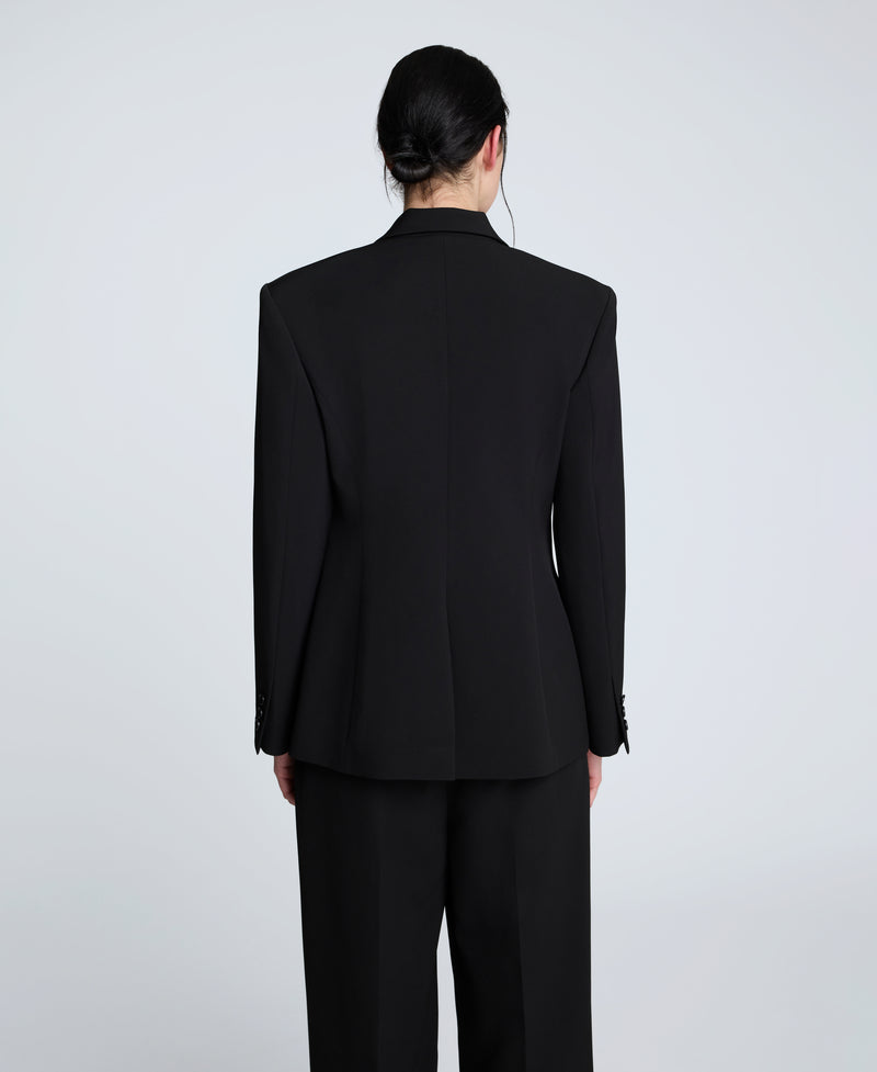 Kenneth Cole - Luxe Twill Slim One Button Jacket  for Women