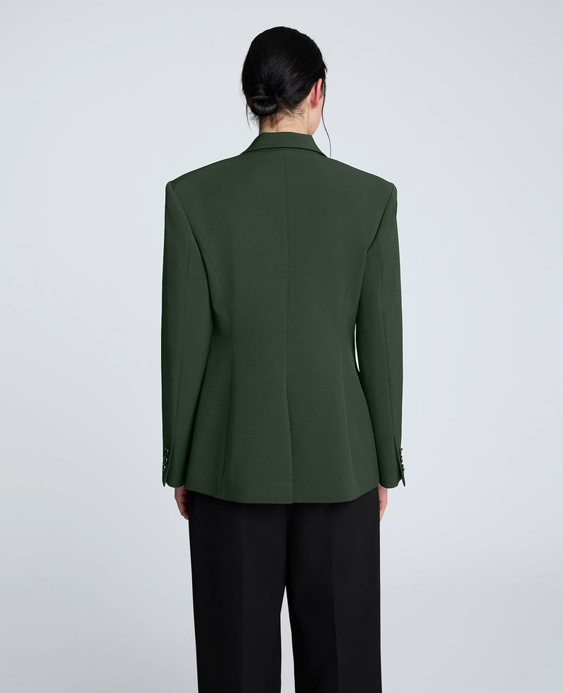 Kenneth Cole - Slim One Button Jacket with Peak Lapel WOMENS JACKET for Women