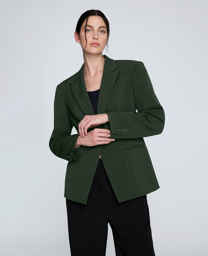 Kenneth Cole - Slim One Button Jacket with Peak Lapel WOMENS JACKET for Women