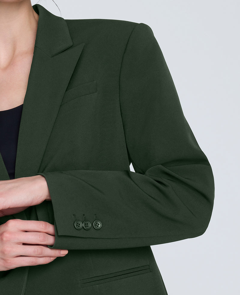 Kenneth Cole - Slim One Button Jacket with Peak Lapel WOMENS JACKET for Women