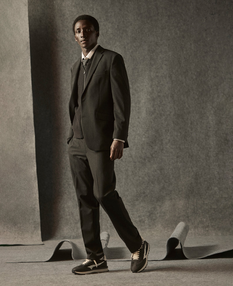 Kenneth Cole - Ready Flex Slim Fit Pinstripe Nested Suit MENS NESTED SUIT for Men