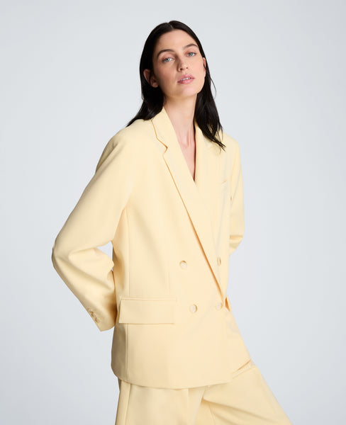Vision Twill Double Breasted Boyfriend Jacket