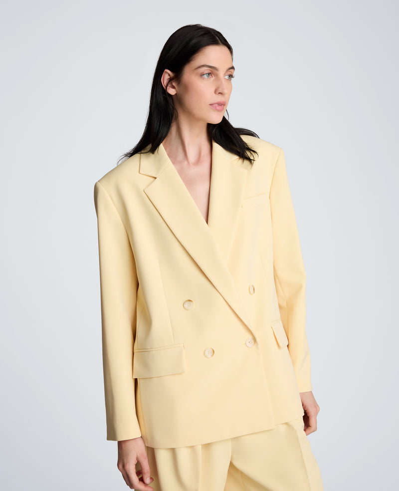 Vision Twill Double Breasted Boyfriend Jacket