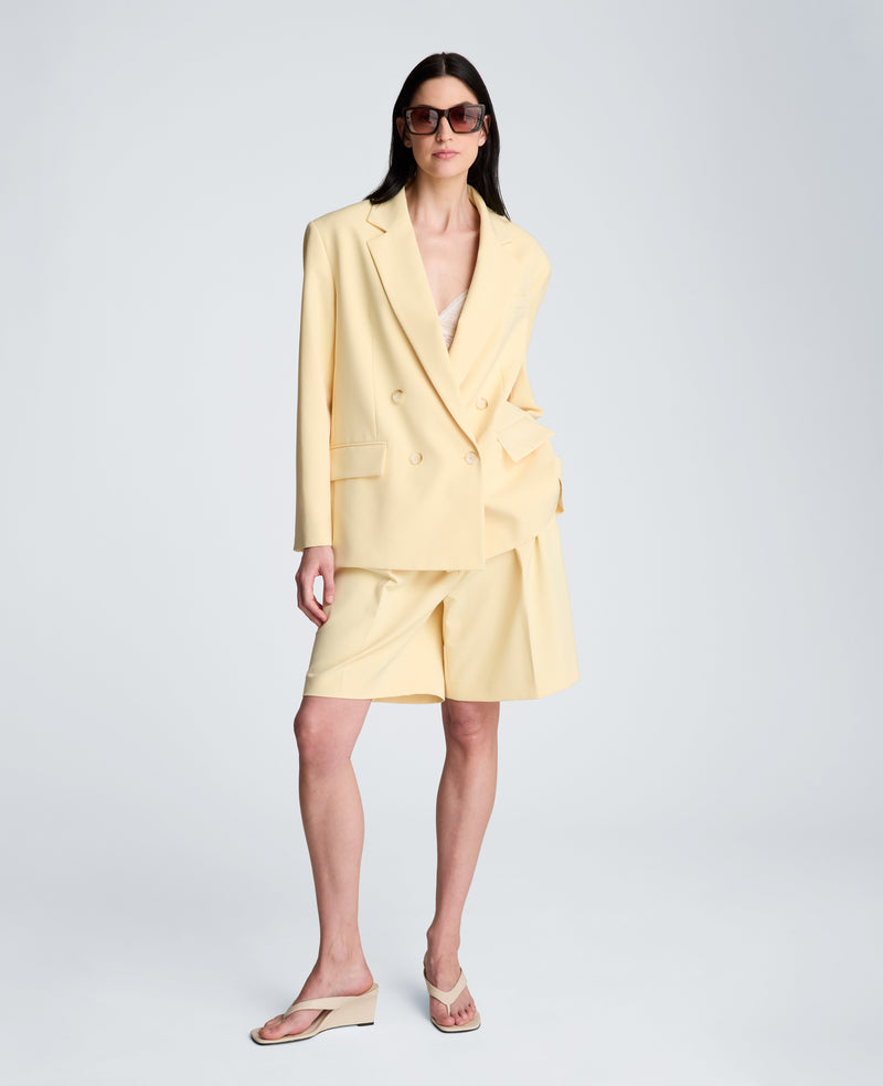 Vision Twill Double Breasted Boyfriend Jacket