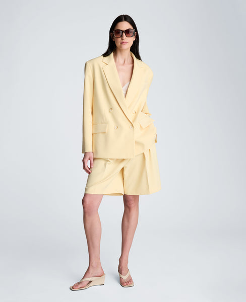 Vision Twill Double Breasted Boyfriend Jacket