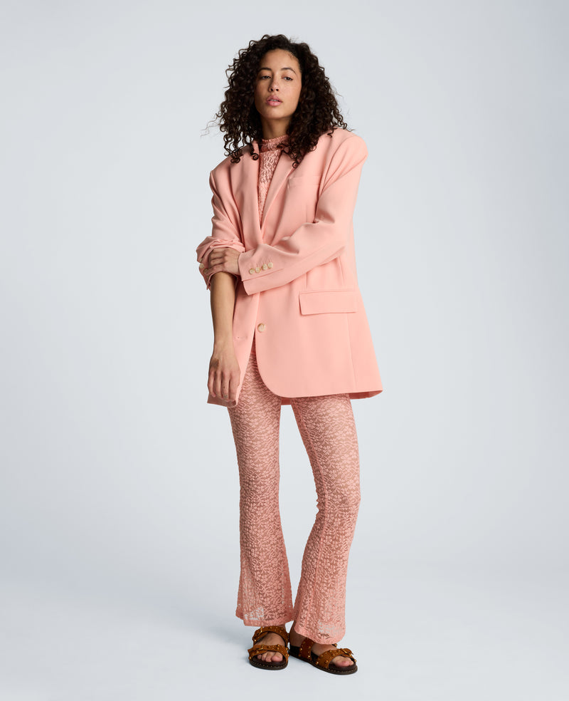Kenneth Cole - Vision Twill Three Button Boyfriend Jacket with Flap Pockets WOMENS JACKET for Women