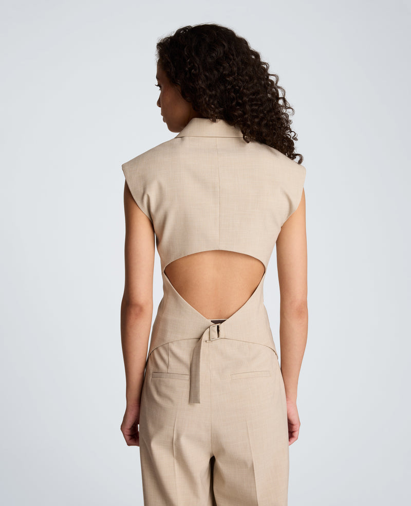 Kenneth Cole Women's Open Back Vest With Strap, Large Kenneth Cole Women's Open Back Vest With Strap, Large