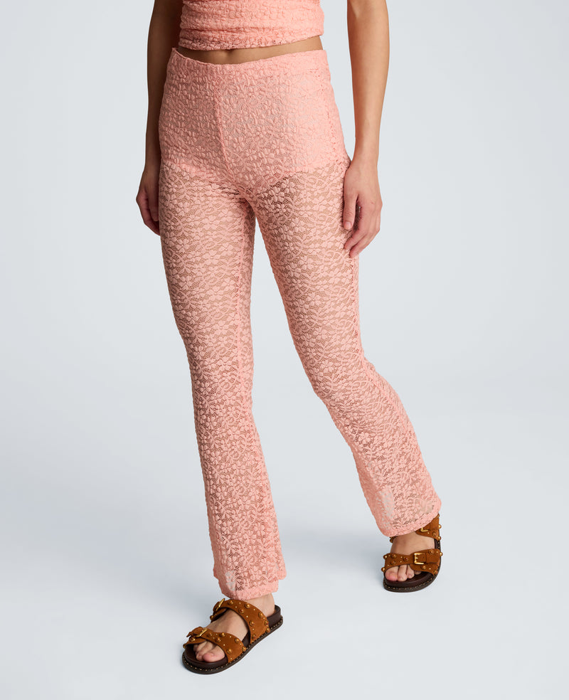 Kenneth Cole - Stretch Lace Pull On Flare Pant with Inner Short WOMENS PANTS for Women