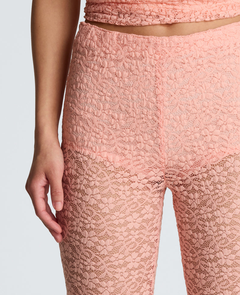 Kenneth Cole - Stretch Lace Pull On Flare Pant with Inner Short WOMENS PANTS for Women