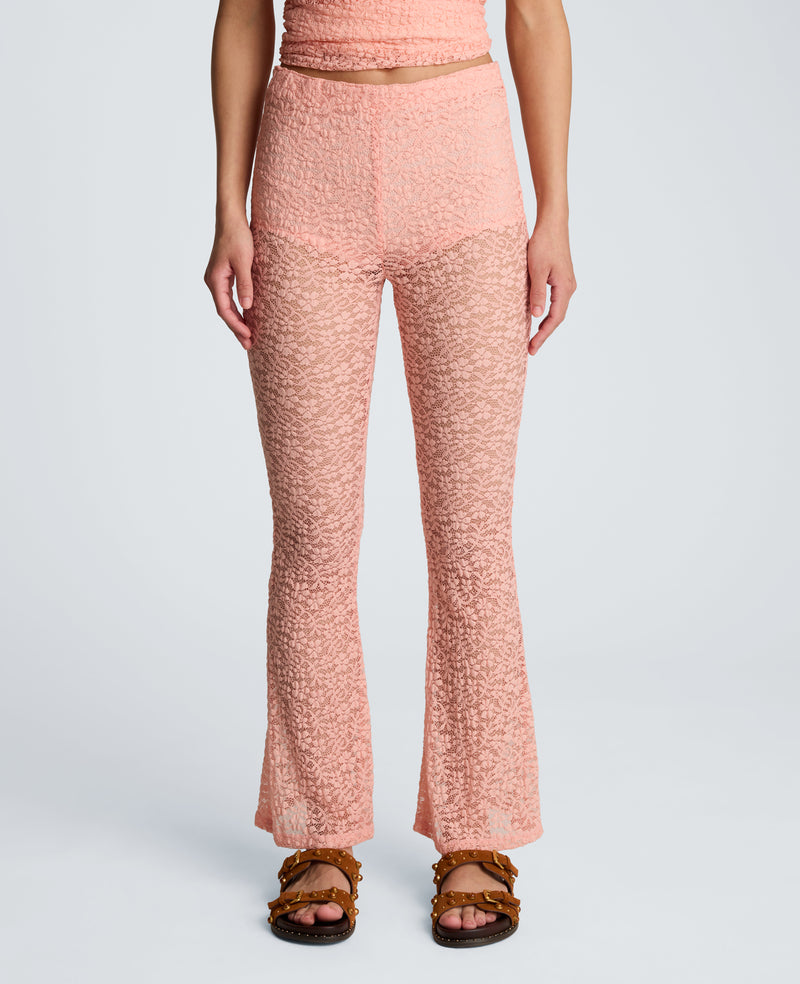 Kenneth Cole - Stretch Lace Pull On Flare Pant with Inner Short WOMENS PANTS for Women