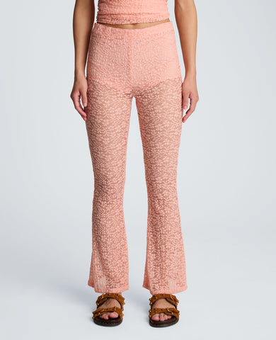 Stretch Lace Pull On Flare Pant with Inner Short
