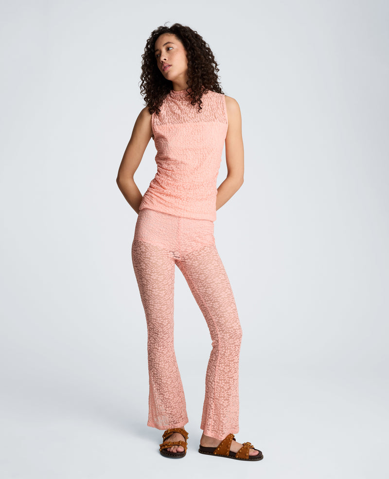 Kenneth Cole - Stretch Lace Pull On Flare Pant with Inner Short WOMENS PANTS for Women