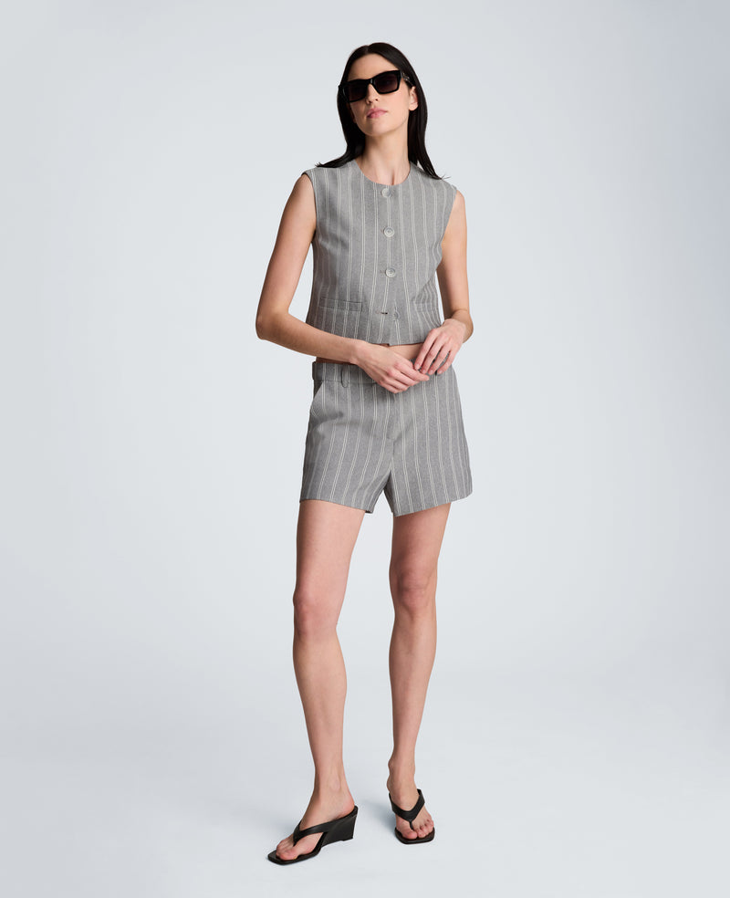 Kenneth Cole - Boxy Vest with Four Buttons WOMENS JACKET for Women