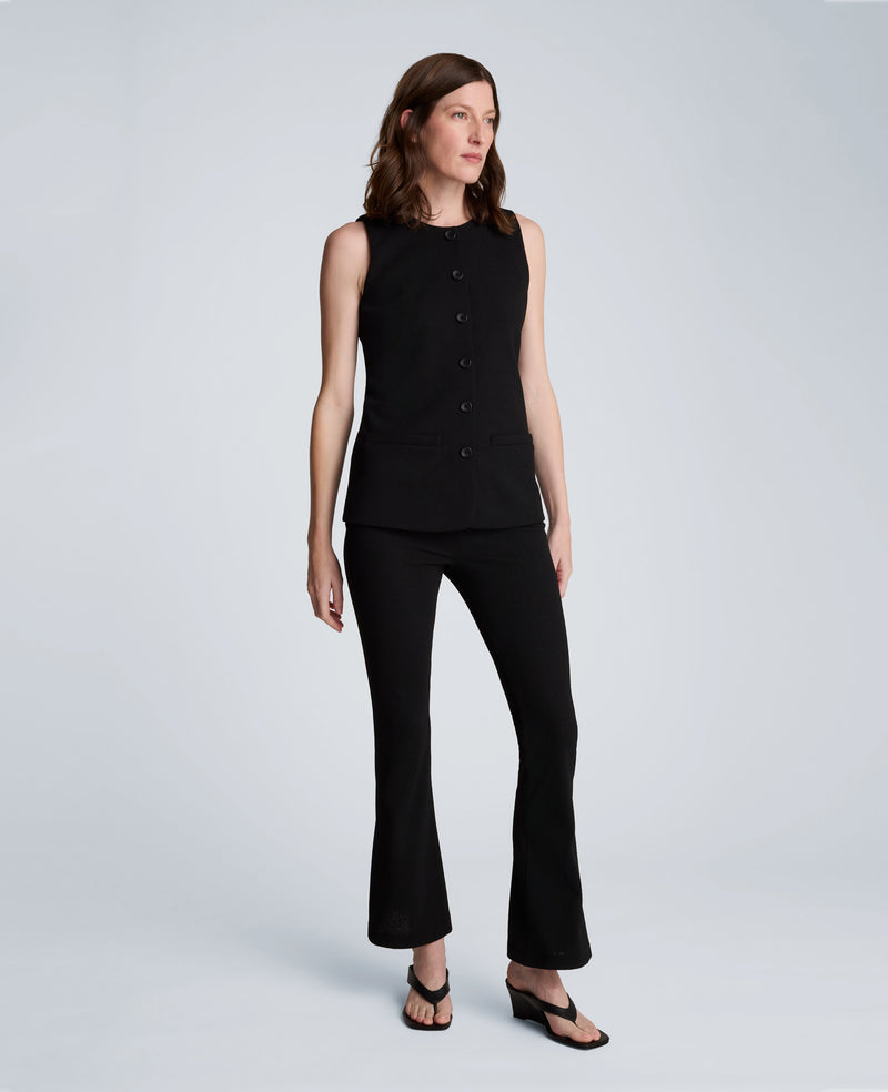 Kenneth Cole - Textured Knit Pull On Flare Pant with Inner Short WOMENS PANTS for Women