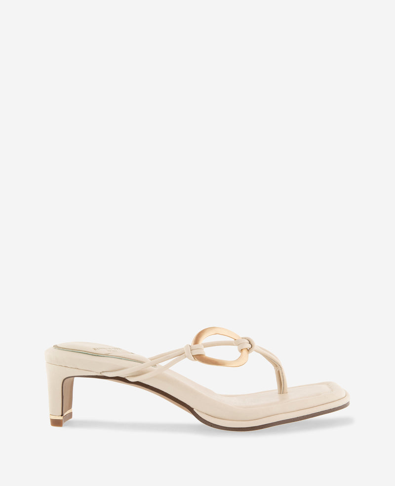 Kenneth Cole - Madrid Leather Embellished Heel Sandal WOMENS HEELS for Women