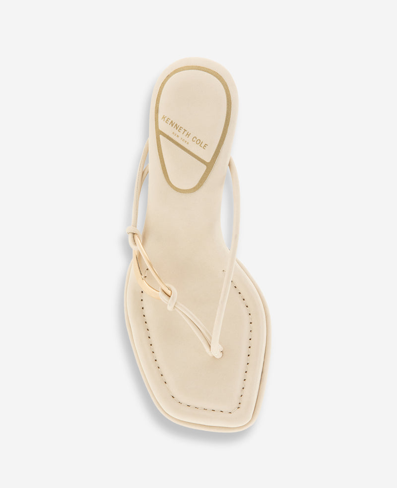 Kenneth Cole - Madrid Leather Embellished Heel Sandal WOMENS HEELS for Women