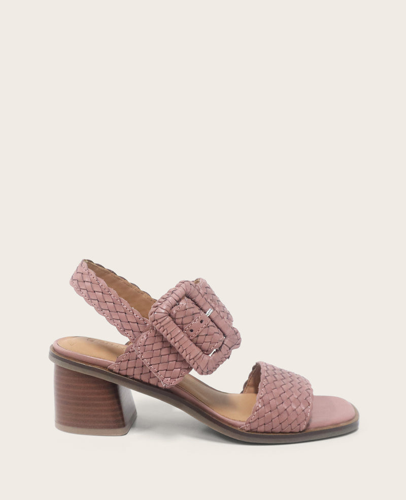 Kenneth Cole - GENTLE SOULS - Madylyn Woven Leather Heel Sandal WOMENS SANDAL for Women