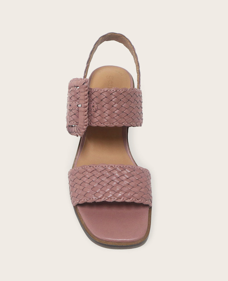 Kenneth Cole - GENTLE SOULS - Madylyn Woven Leather Heel Sandal WOMENS SANDAL for Women