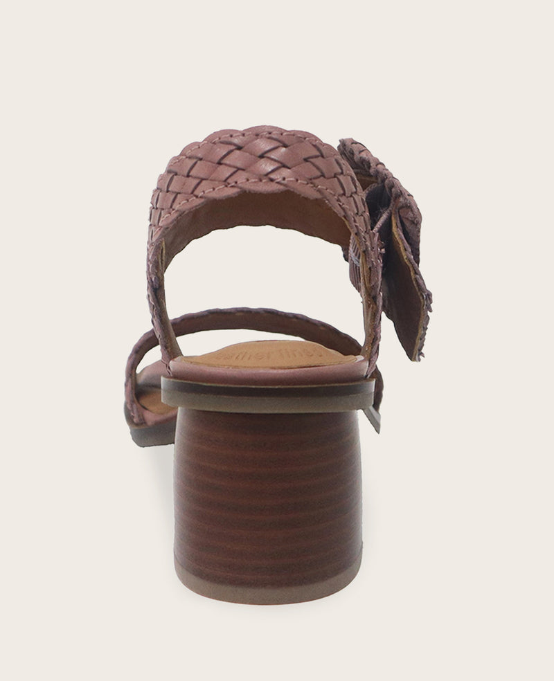 Kenneth Cole - GENTLE SOULS - Madylyn Woven Leather Heel Sandal WOMENS SANDAL for Women