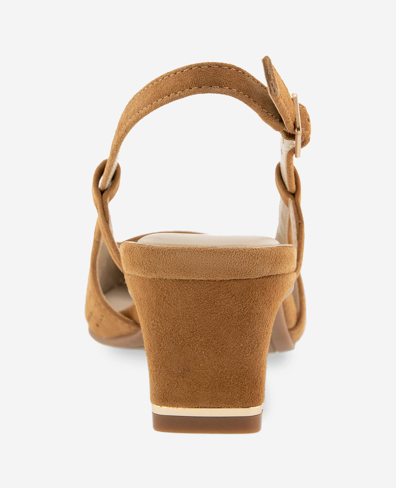 Kenneth Cole - Marbella Perforated Suede Slingback Heel WOMENS HEELS for Women