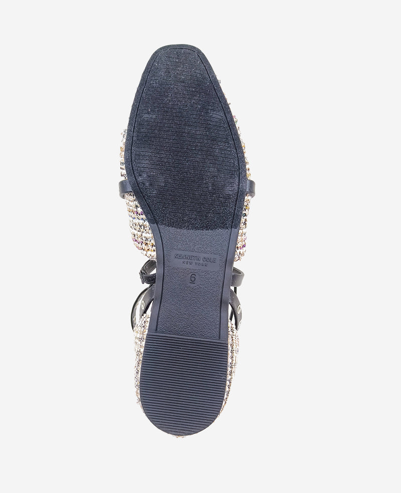 Kenneth Cole - Mason Tweed Strappy Stud Flat WOMENS FLAT for Women