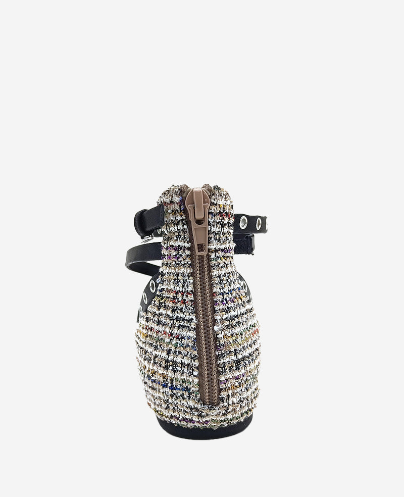 Kenneth Cole - Mason Tweed Strappy Stud Flat WOMENS FLAT for Women