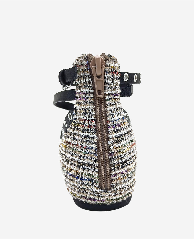 Kenneth Cole - Mason Tweed Strappy Stud Flat WOMENS FLAT for Women