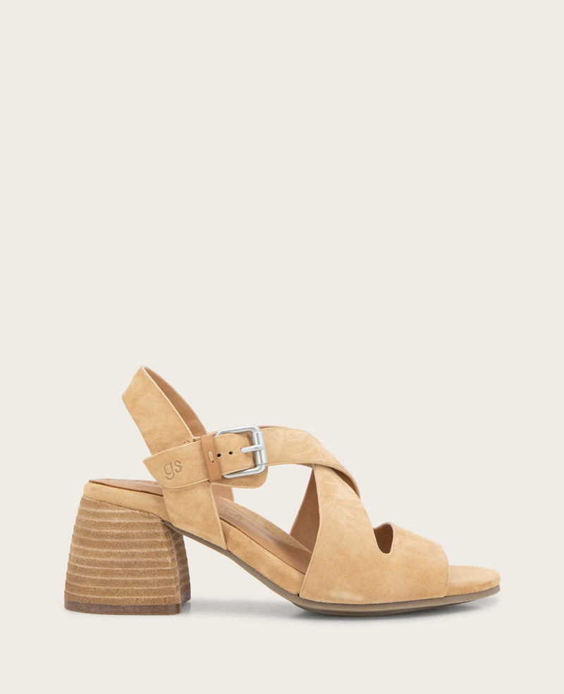 Kenneth Cole - GENTLE SOULS - Mela Suede Cross Strap Sandal WOMENS HEELS for Women