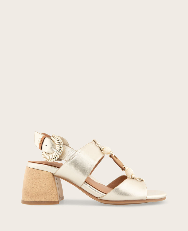 Kenneth Cole - GENTLE SOULS - Miracle Metallic Stone Embellished Heeled Sandal WOMENS HEELS for Women
