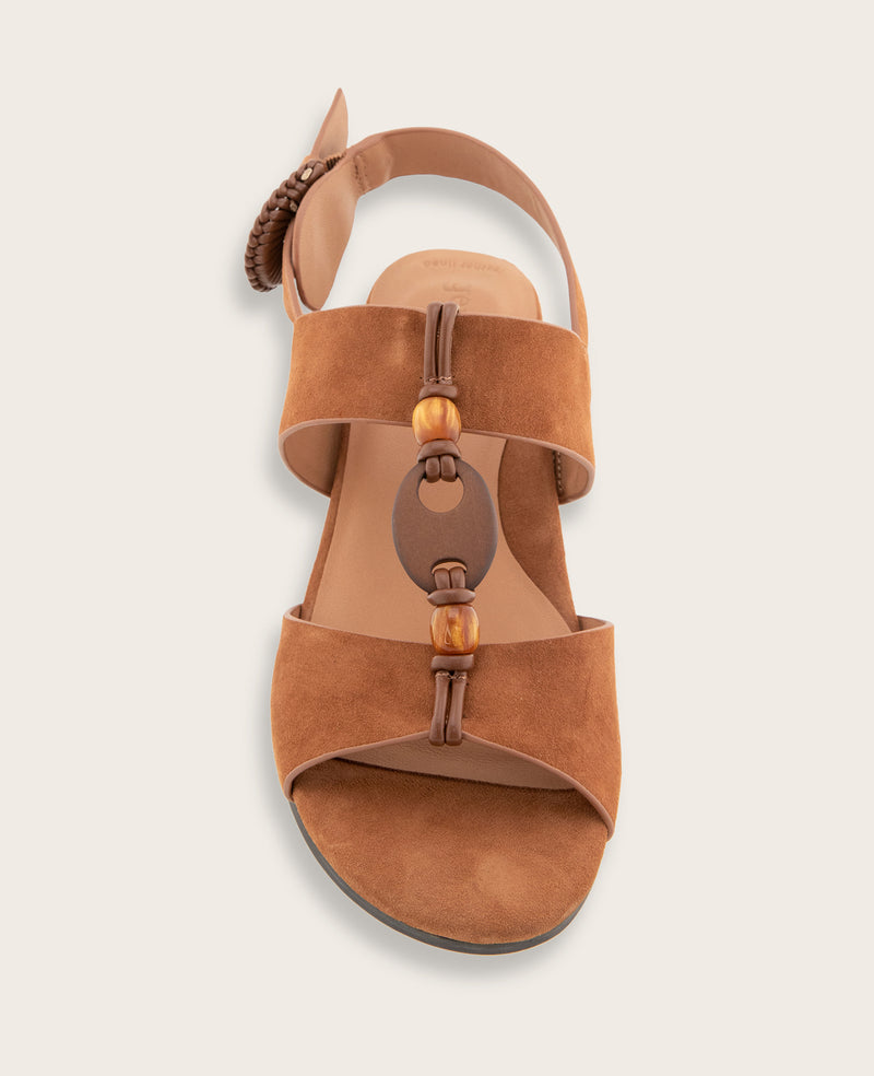 Kenneth Cole - GENTLE SOULS - Miracle Suede Stone Embellished Heeled Sandal WOMENS HEELS for Women