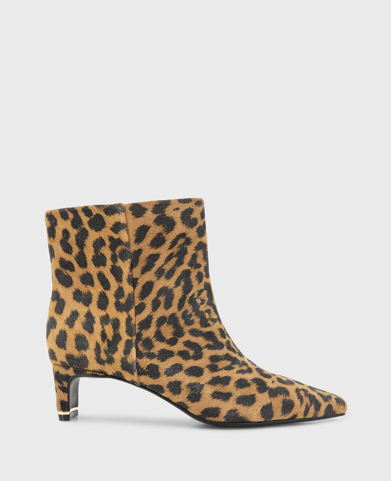Kenneth Cole - Miranda Suede Leopard Heel Bootie WOMENS BOOT for Women
