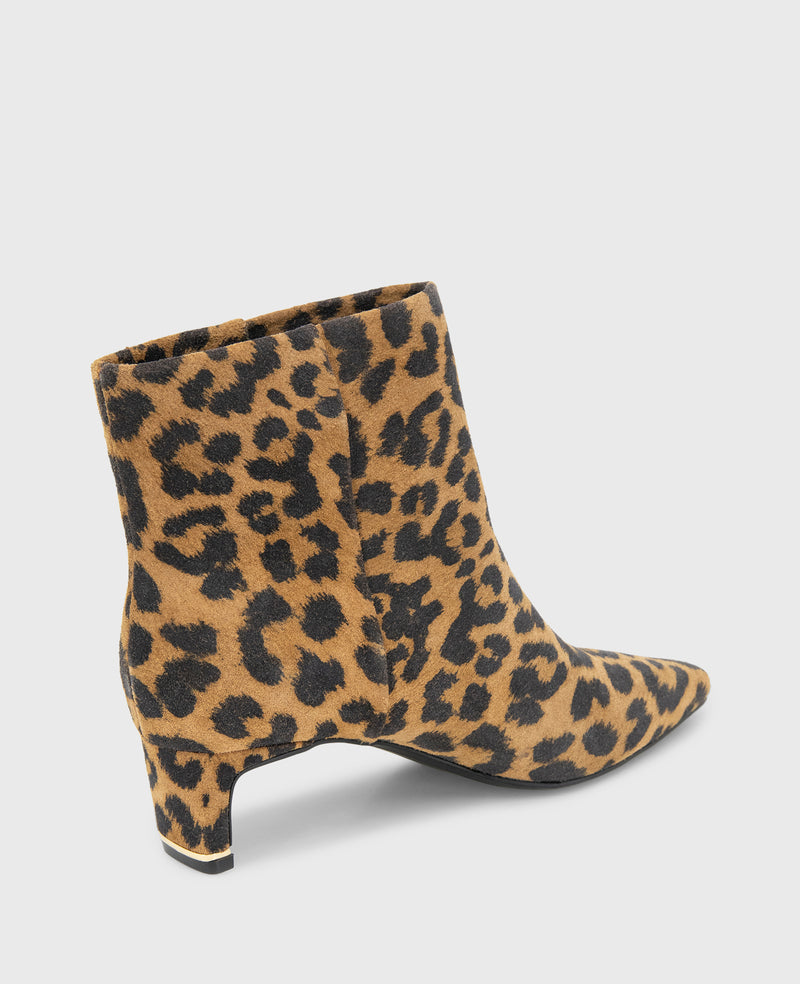 Kenneth Cole - Miranda Suede Leopard Heel Bootie WOMENS BOOT for Women