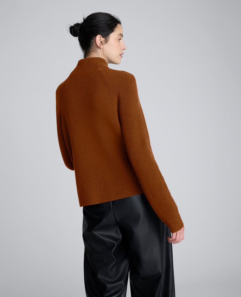 Kenneth Cole - Mockneck Raglan Sleeve Sweater WOMENS SWEATER for Women